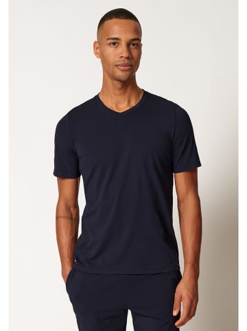 Skiny Pyjamashirt donkerblauw