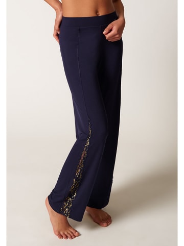 Skiny Pyjama-Hose in Dunkelblau