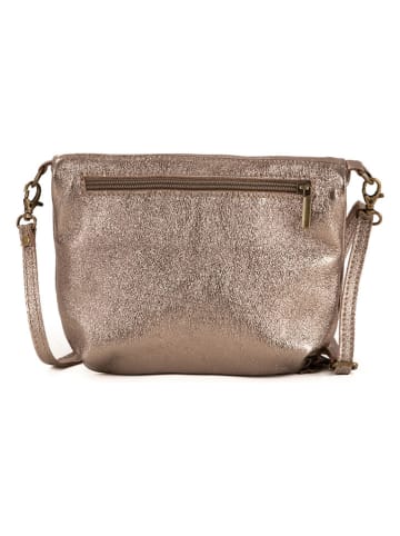 Lucca Baldi Leren schoudertas lichtbruin - (B)24 x (H)18 x (D)4 cm