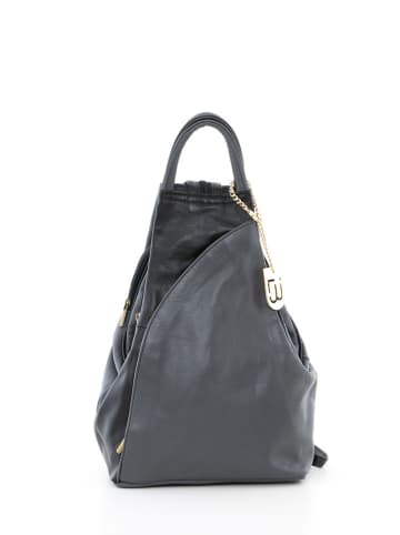 Lucca Baldi Leder-Rucksack "Novara" in Schwarz - (B)29 x (H)34 x (T)13 cm