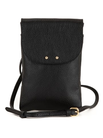Lucca Baldi Leren smartphonetas "Orvieto" zwart - (B)14 x (H)21 x (D)1 cm