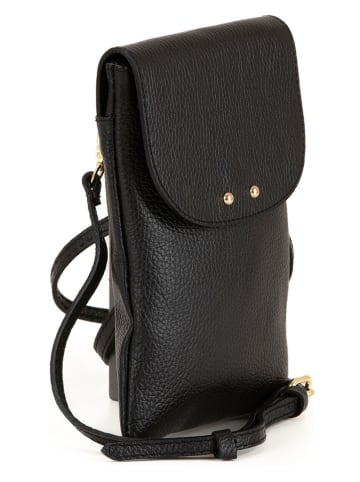Lucca Baldi Leren smartphonetas "Orvieto" zwart - (B)14 x (H)21 x (D)1 cm