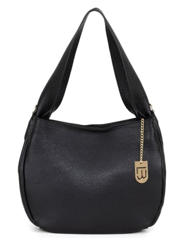 Lucca Baldi Skórzana torebka "Terni" w kolorze czarnym - 34 x 25 x 13 cm