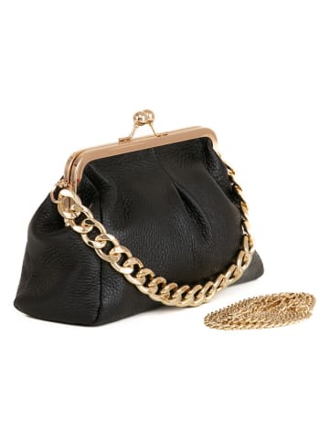 Lia Biassoni Leren clutch "Ciane" zwart - (B)24 x (H)16 x (D)8 cm