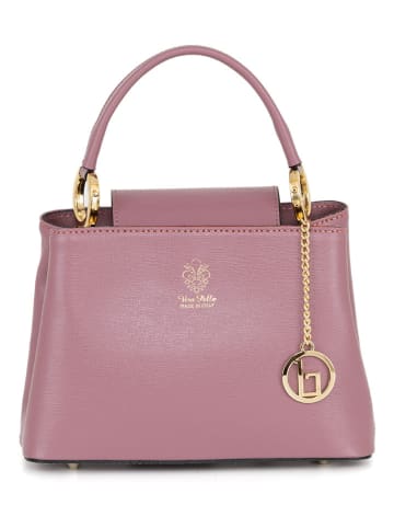Lia Biassoni Leder-Henkeltasche "Giacopiane" in Rosa - (B)19 x (H)18 x (T)9,5 cm