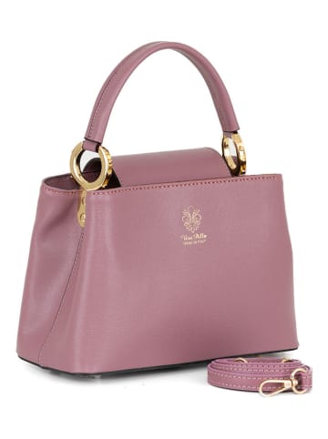 Lia Biassoni Leder-Henkeltasche "Giacopiane" in Rosa - (B)19 x (H)18 x (T)9,5 cm