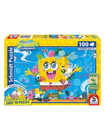 Schmidt Spiele 100tlg. Puzzle "SpongeBob, Abenteuer in Bikinibottom" - ab 6 Jahren
