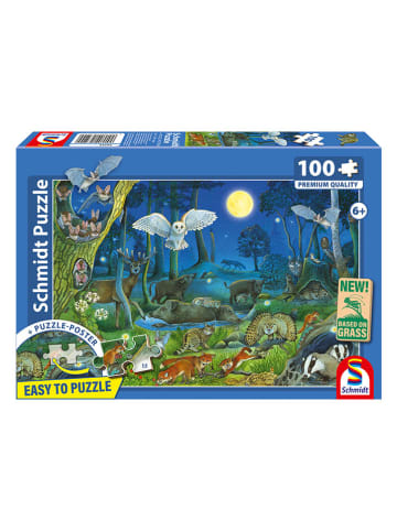 Schmidt Spiele 100tlg. Puzzle "Tiere nachts im Wald" - ab 6 Jahren