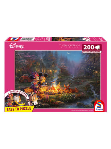Schmidt Spiele 200tlg. Puzzle "Disney, Mickey and Minnie, Sweatheart Campfire" - ab 8 Jahren