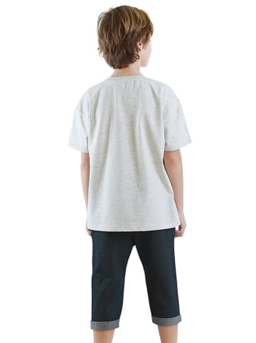 Denokids 2-delige outfit grijs/zwart
