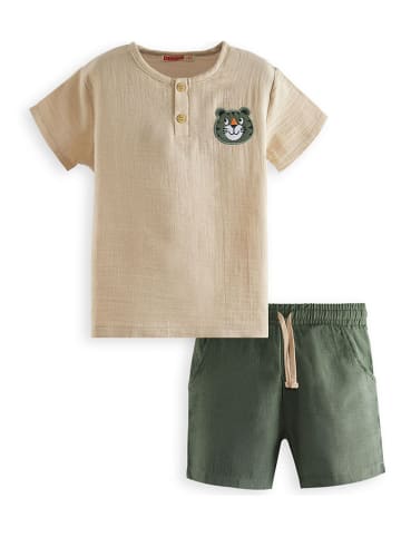 Denokids 2tlg. Outfit in Beige/ Khaki
