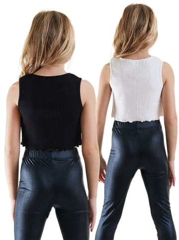 Denokids 2-delige set: tops zwart/wit
