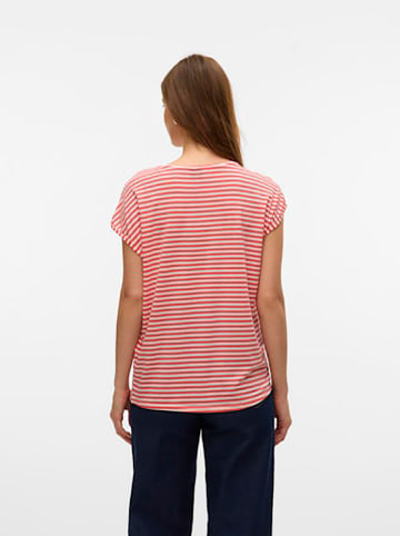 Vero Moda Shirt in Rot/ Weiß
