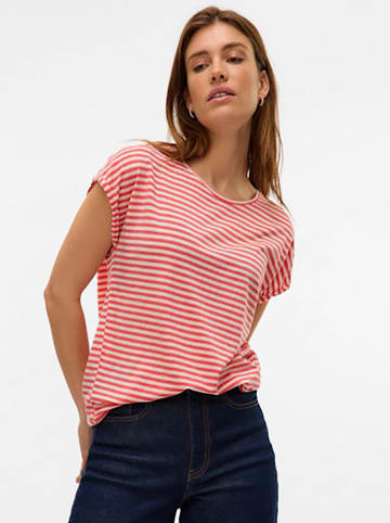 Vero Moda Shirt in Rot/ Weiß