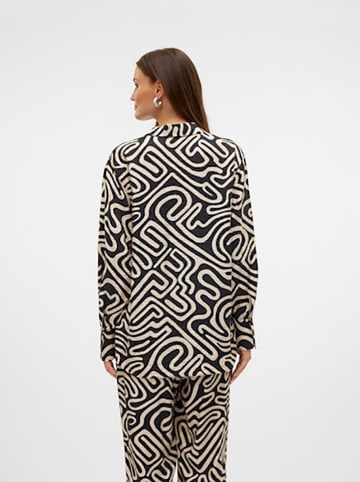 Vero Moda Bluzka w kolorze czarno-beżowym