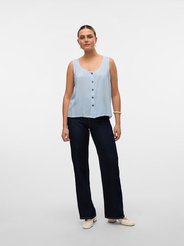 Vero Moda Top w kolorze błękitno-białym