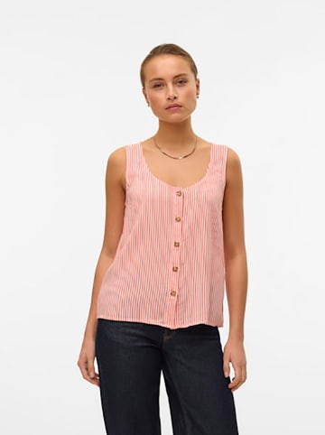 Vero Moda Top in Rot/ Weiß