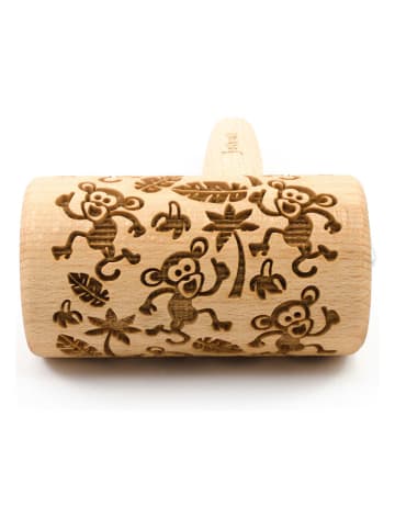 FOLKROLL Mini-Teigroller "Jungle" in Natur