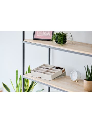 STORE IT Pudełko "Premium" w kolorze beżowym na okulary - 32 x 5,5 x 25 cm