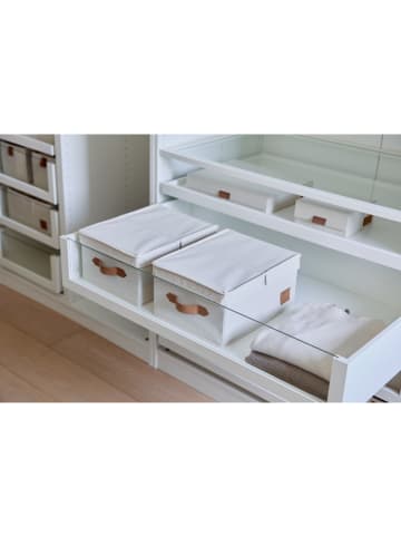 STORE IT 2-delige set: opbergboxen "Premium" beige - (B)33 x (H)25 x (D)16 cm