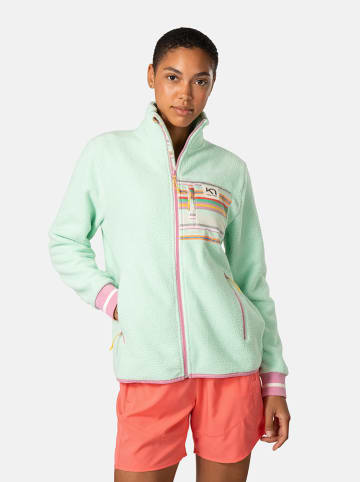KARI TRAA Fleece vest "Rothe" lichtgroen