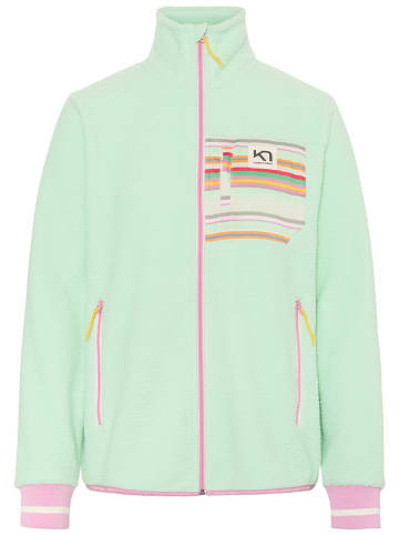 KARI TRAA Fleece vest "Rothe" lichtgroen
