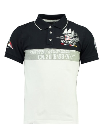 Geographical Norway Poloshirt "Kassovitz" wit/donkerblauw