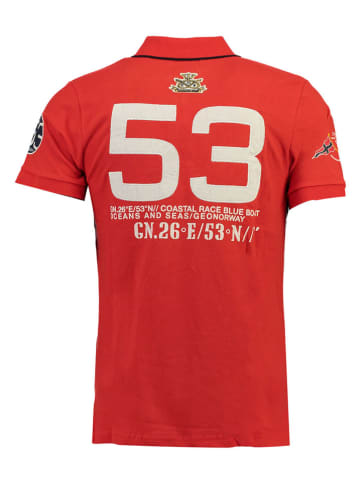 Geographical Norway Poloshirt "Kassovitz" rood/grijs