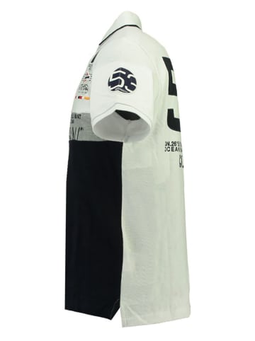 Geographical Norway Koszulka polo "Kassovitz" w kolorze czarno-białym