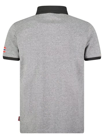 Geographical Norway Koszulka polo "Kola" w kolorze szarym