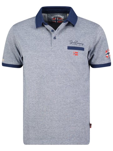 Geographical Norway Koszulka polo "Kola" w kolorze niebieskim