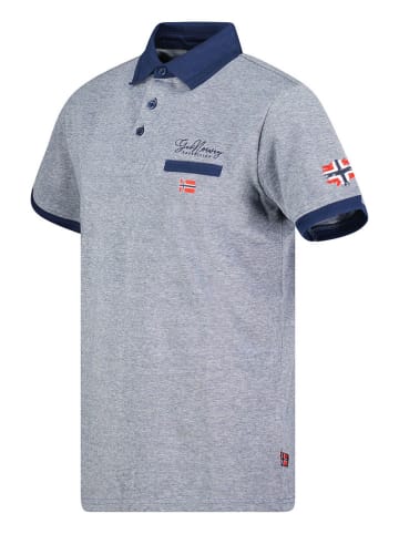 Geographical Norway Koszulka polo "Kola" w kolorze niebieskim