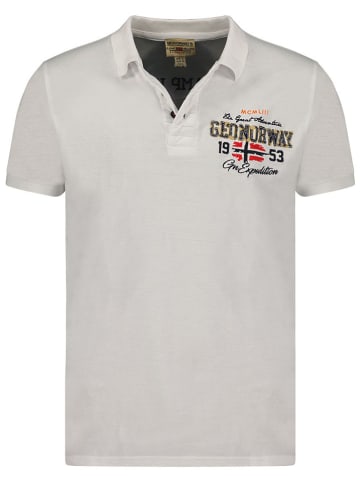Geographical Norway Koszulka polo "Kapricio" w kolorze białym