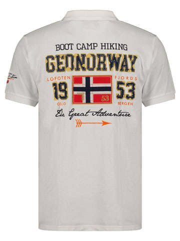 Geographical Norway Koszulka polo "Kapricio" w kolorze białym