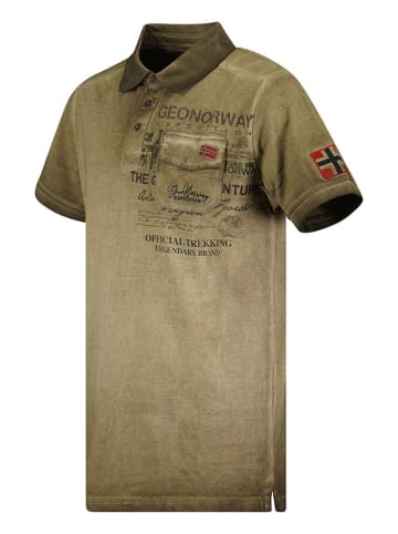 Geographical Norway Koszulka polo "Keony" w kolorze khaki