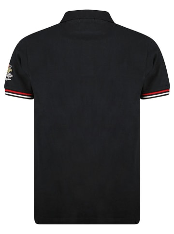 Geographical Norway Koszulka polo "Kidney" w kolorze czarno-czerwono-białym