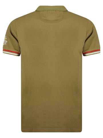 Geographical Norway Poloshirt "Kidney" kaki/rood/wit