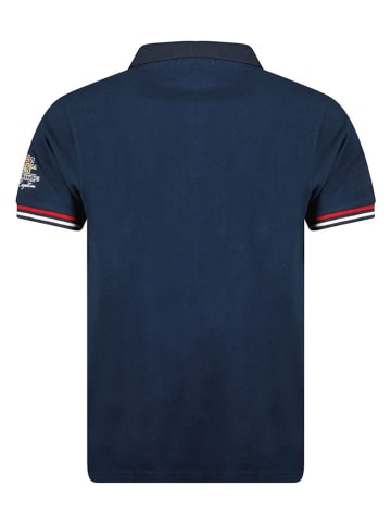 Geographical Norway Poloshirt "Kidney" donkerblauw/rood/wit