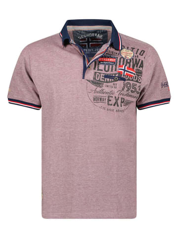 Geographical Norway Koszulka polo "Kollower" w kolorze czerwonym