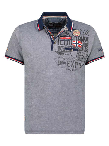 Geographical Norway Koszulka polo "Kollower" w kolorze niebieskim