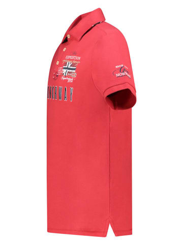 Geographical Norway Koszulka polo "Kason" w kolorze czerwonym