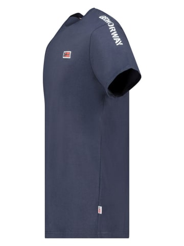 Geographical Norway Koszulka "Jaredo" w kolorze granatowym