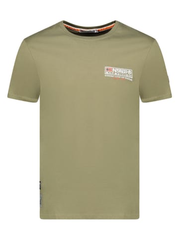 Geographical Norway Koszulka "Joffroy" w kolorze khaki