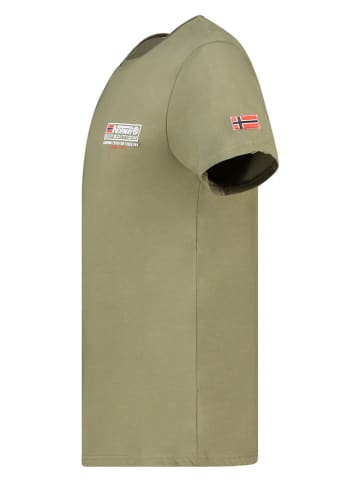 Geographical Norway Koszulka "Joffroy" w kolorze khaki