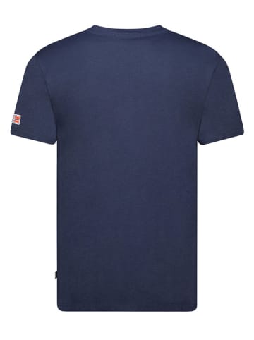 Geographical Norway Koszulka "Jassier" w kolorze granatowym