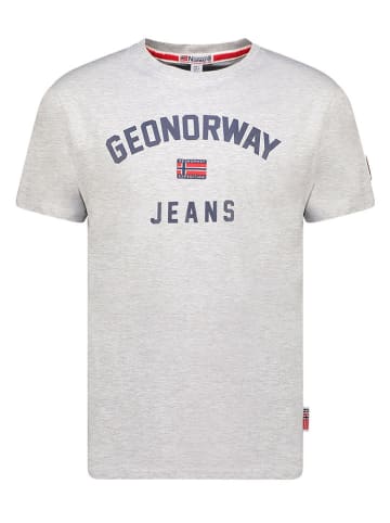 Geographical Norway Koszulka "Jassier" w kolorze szarym