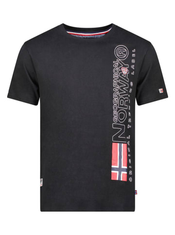 Geographical Norway Shirt "Jogo" in Schwarz