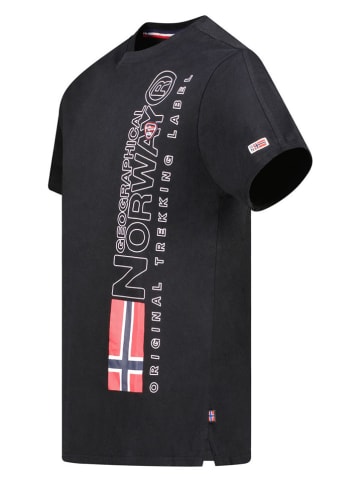 Geographical Norway Shirt "Jogo" in Schwarz