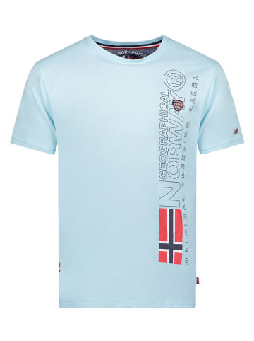 Geographical Norway Koszulka "Jogo" w kolorze błękitnym
