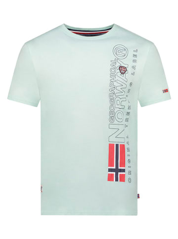Geographical Norway Koszulka "Jogo" w kolorze miętowym